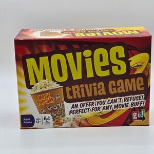 Movies Trivia Game by Go! Games Movie Night Party Adult Family Board Game